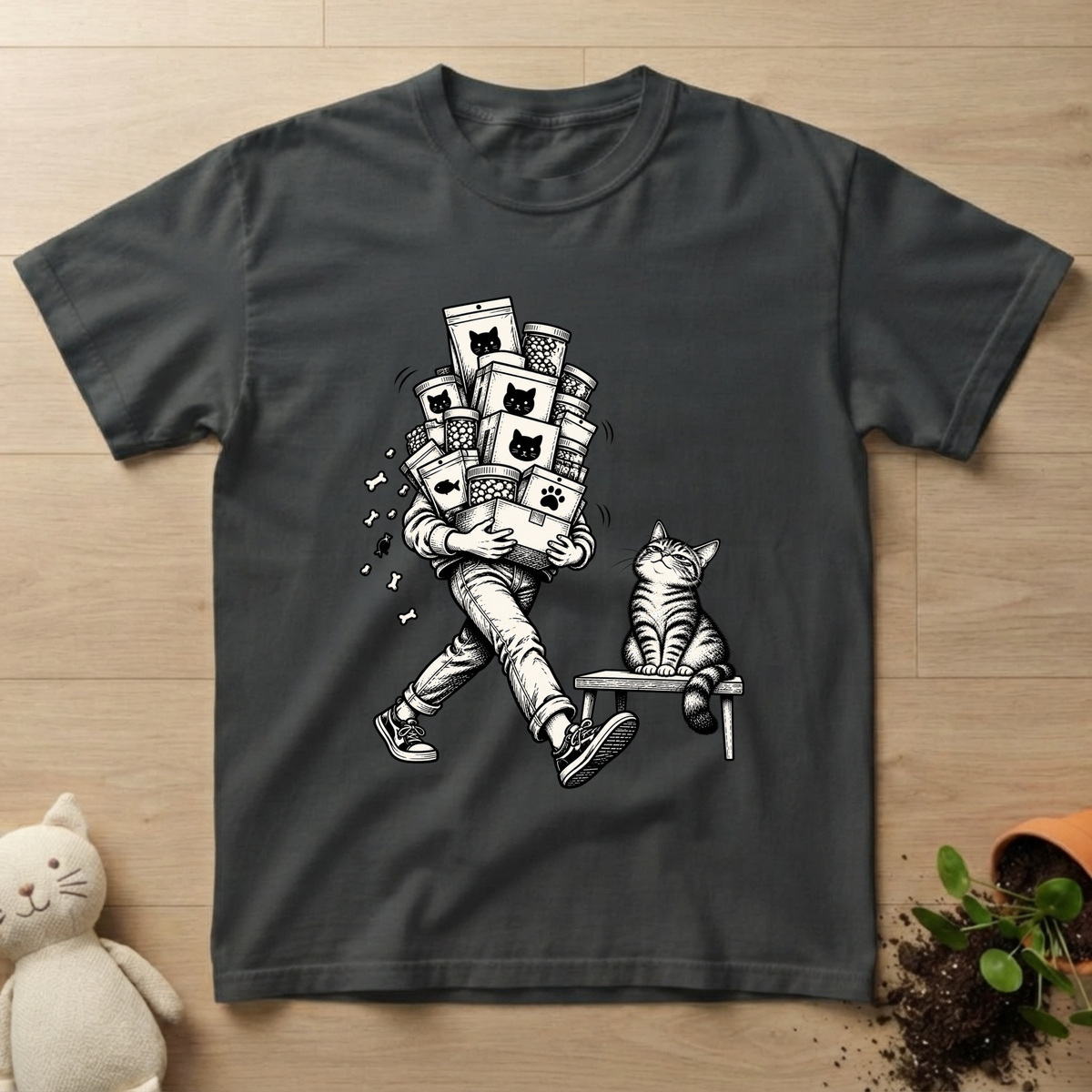 Cat Food Stroll T-shirt