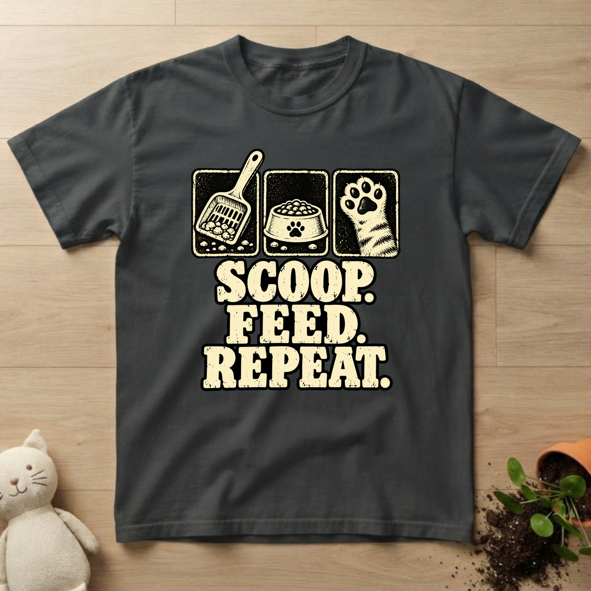 Feed. Scoop. Repeat T-shirt