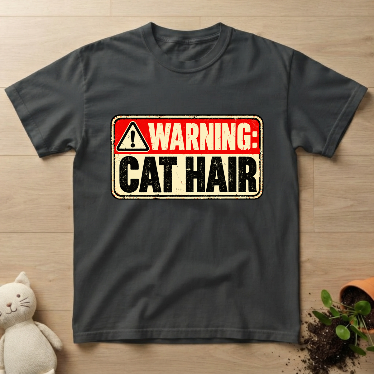 Warning: Cat Hair T-shirt