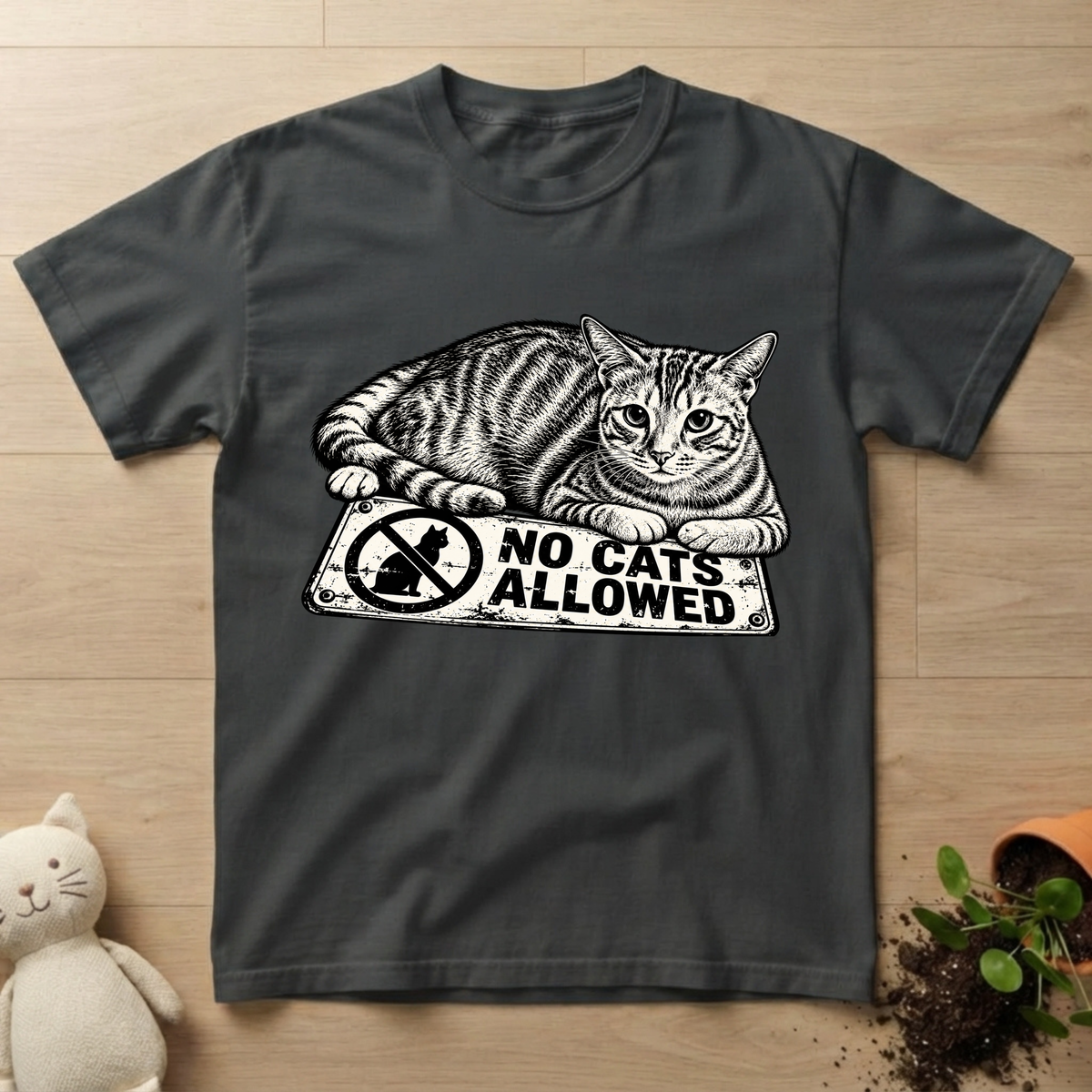 No Cats Allowed T-shirt