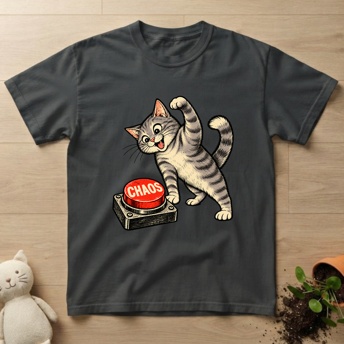 Chaos Button T-shirt