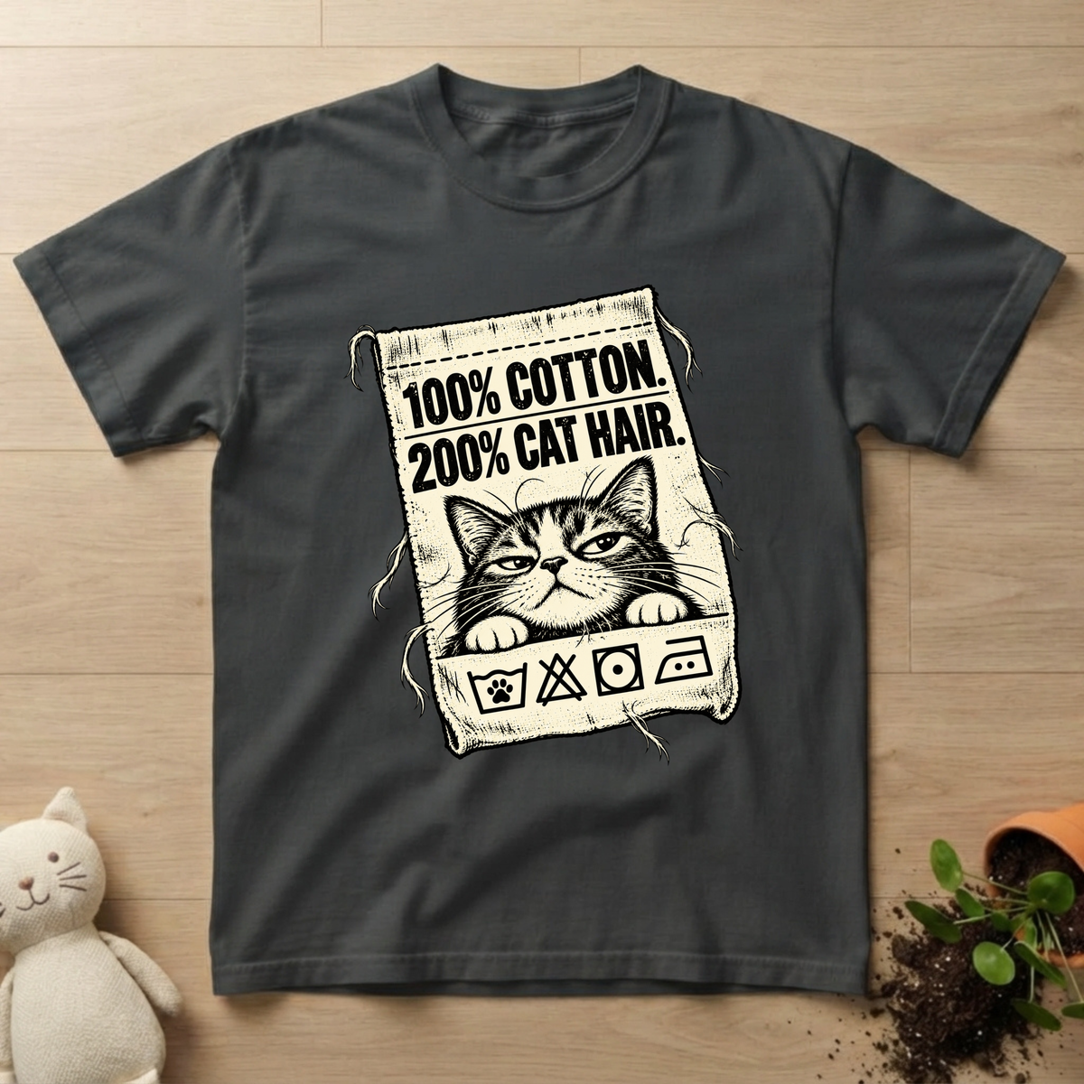 200% Cat Hair T-shirt