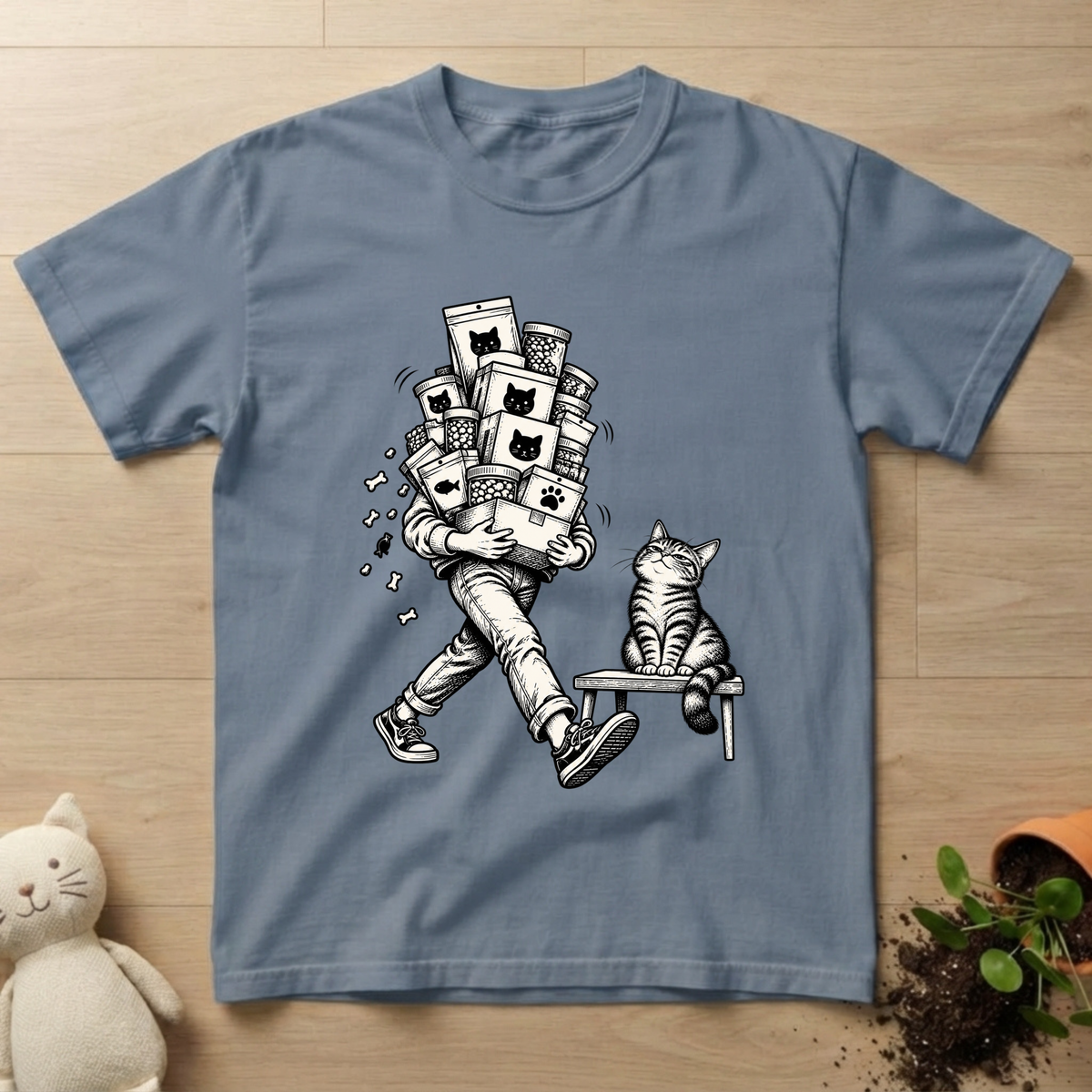 Cat Food Stroll T-shirt