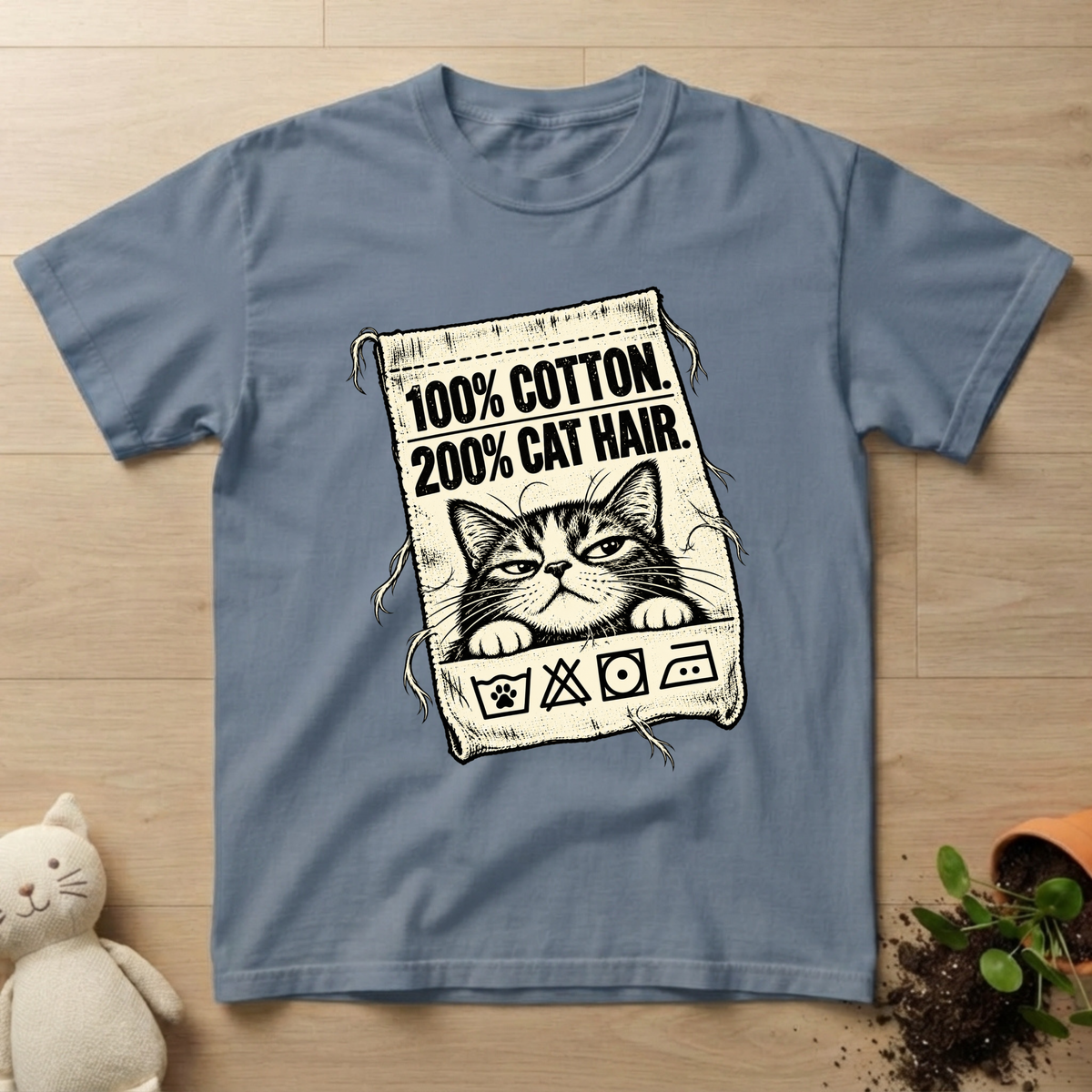 200% Cat Hair T-shirt