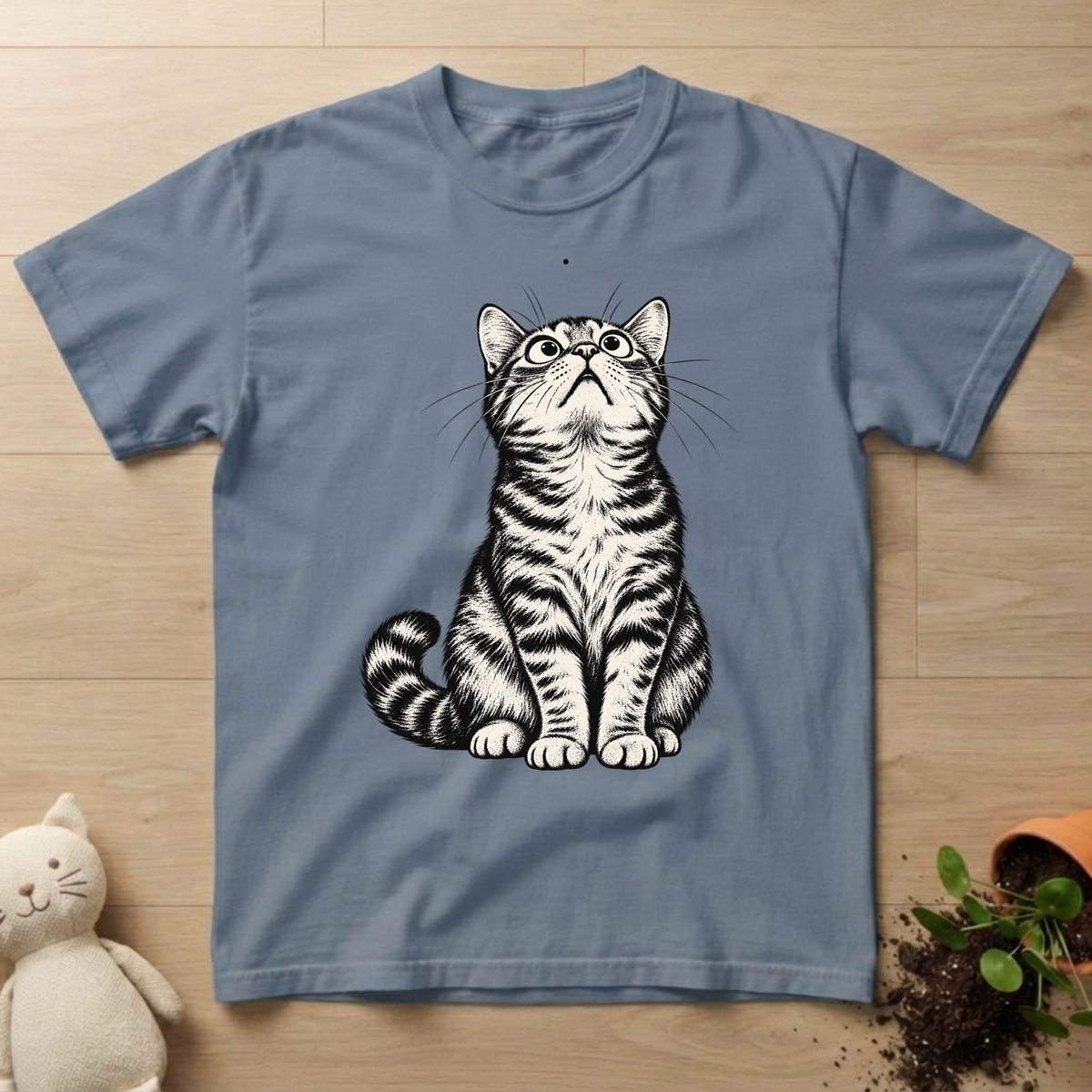 Wide Eyed Cat T-shirt