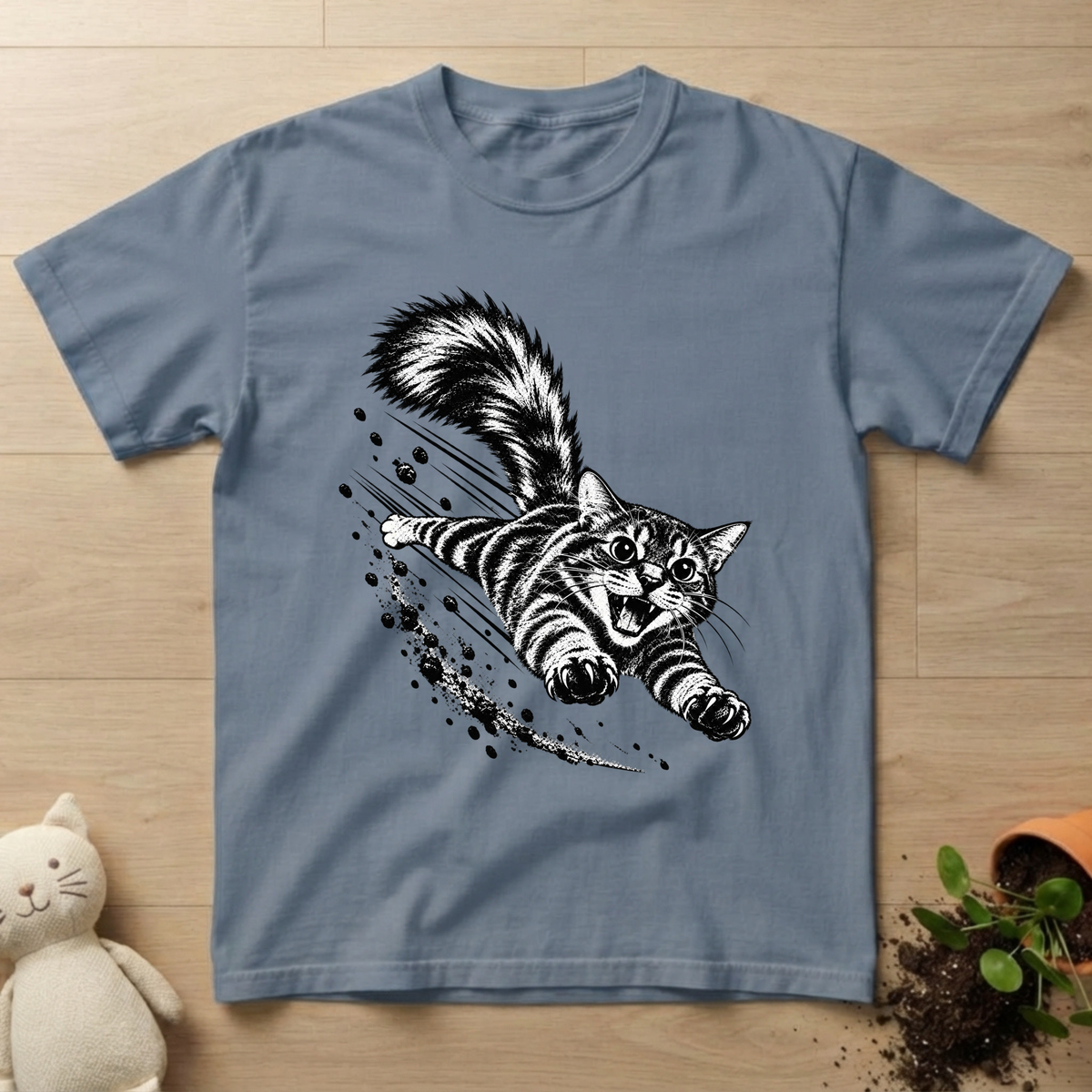 Leaping Cat T-shirt