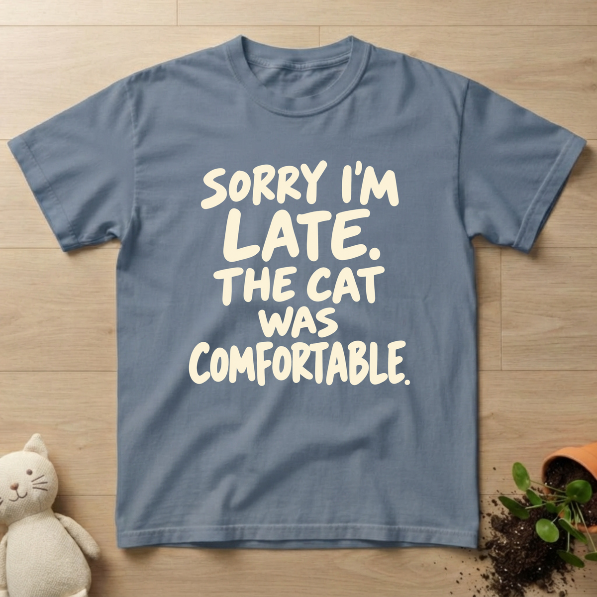 Comfortable Cat T-shirt