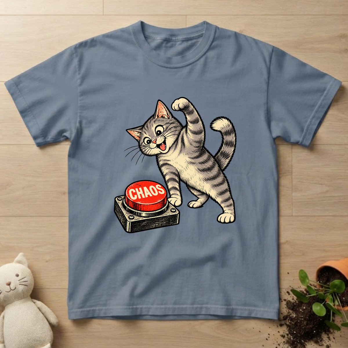 Chaos Button T-shirt