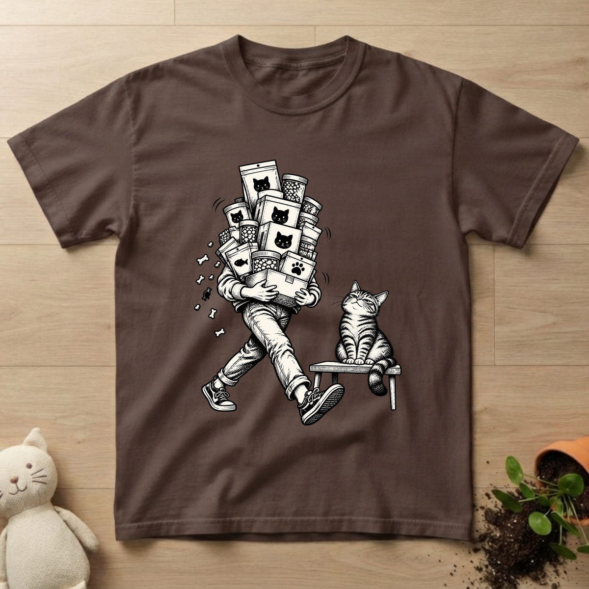 Cat Food Stroll T-shirt