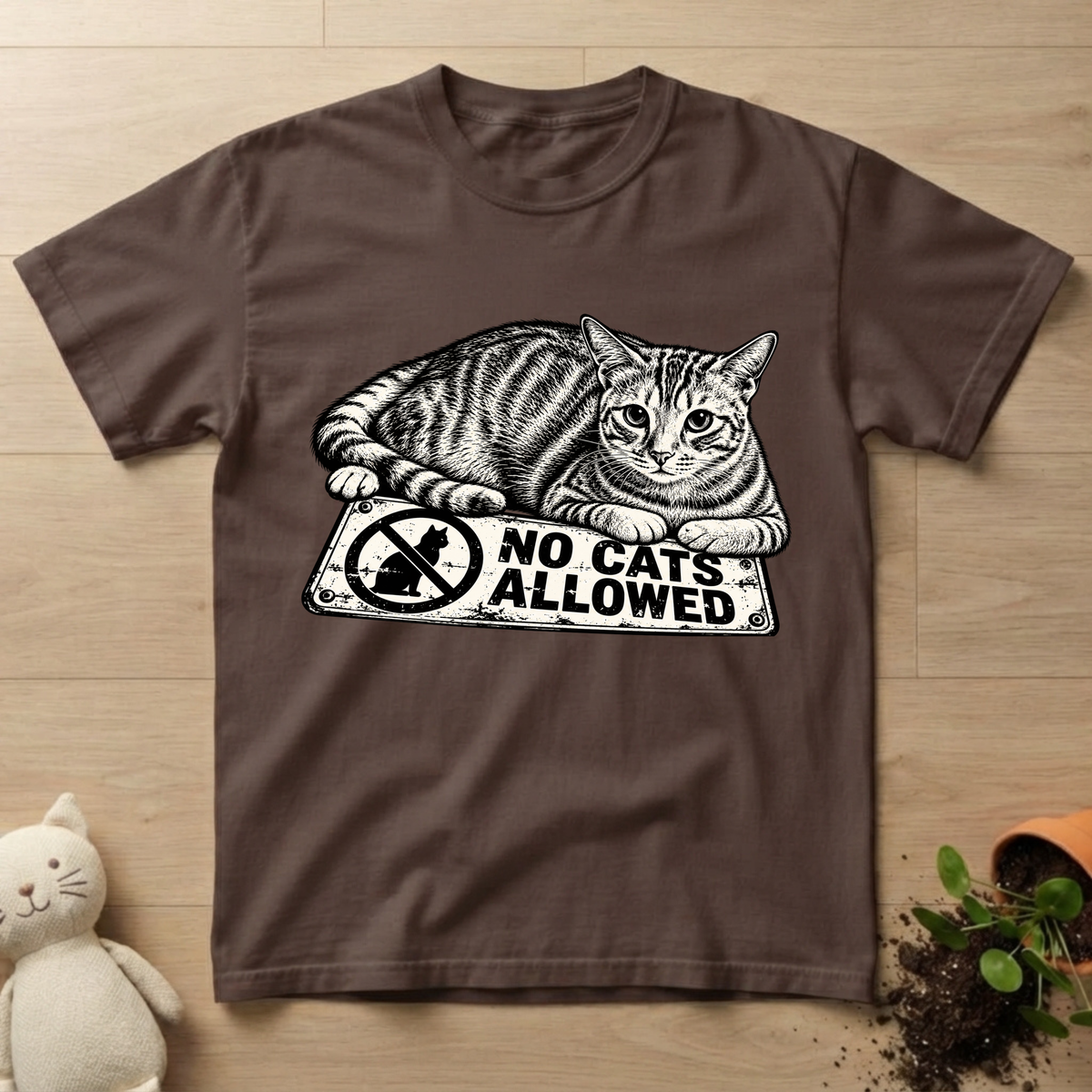 No Cats Allowed T-shirt