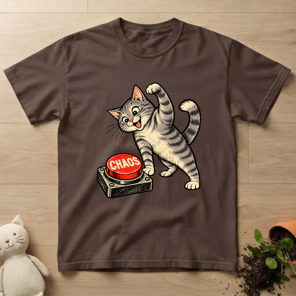 Chaos Button T-shirt