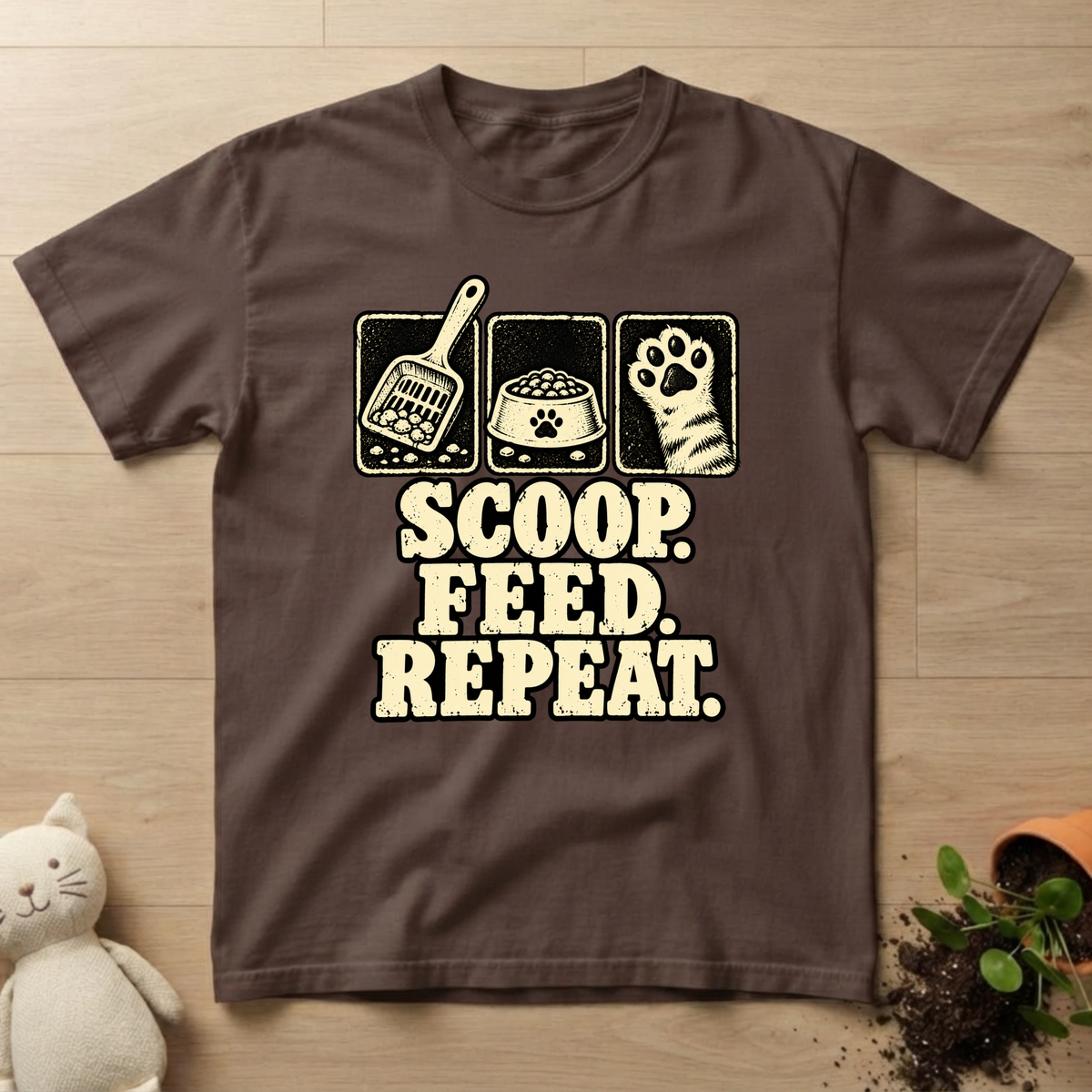 Feed. Scoop. Repeat T-shirt