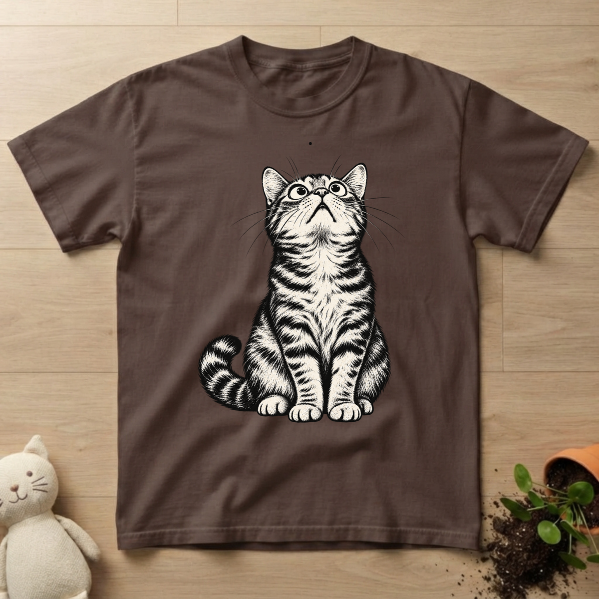 Wide Eyed Cat T-shirt