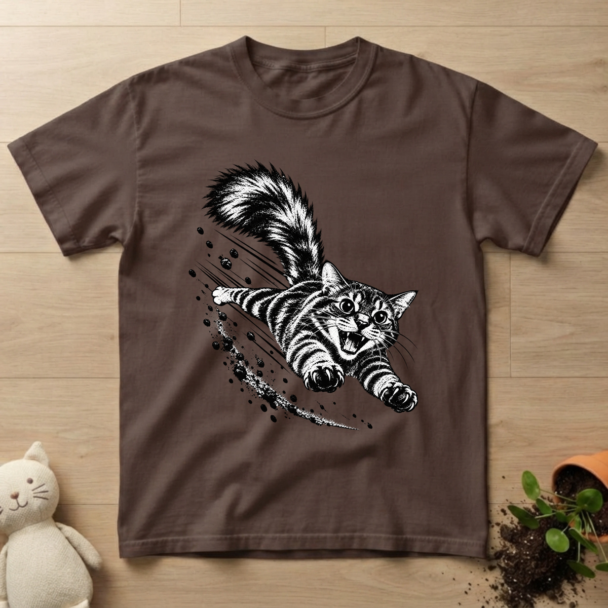 Leaping Cat T-shirt