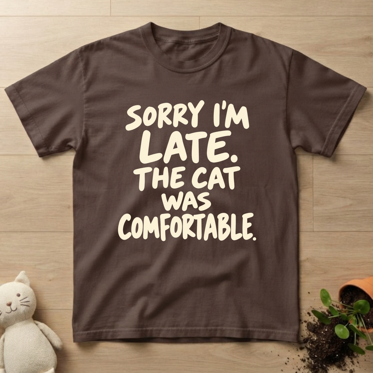 Comfortable Cat T-shirt