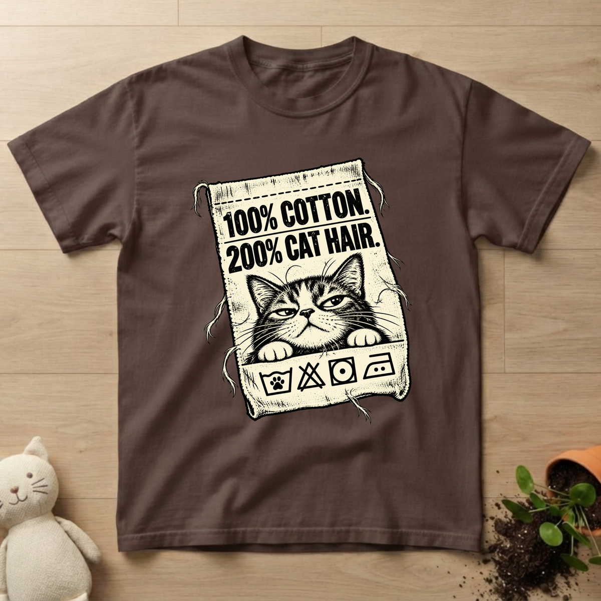 200% Cat Hair T-shirt