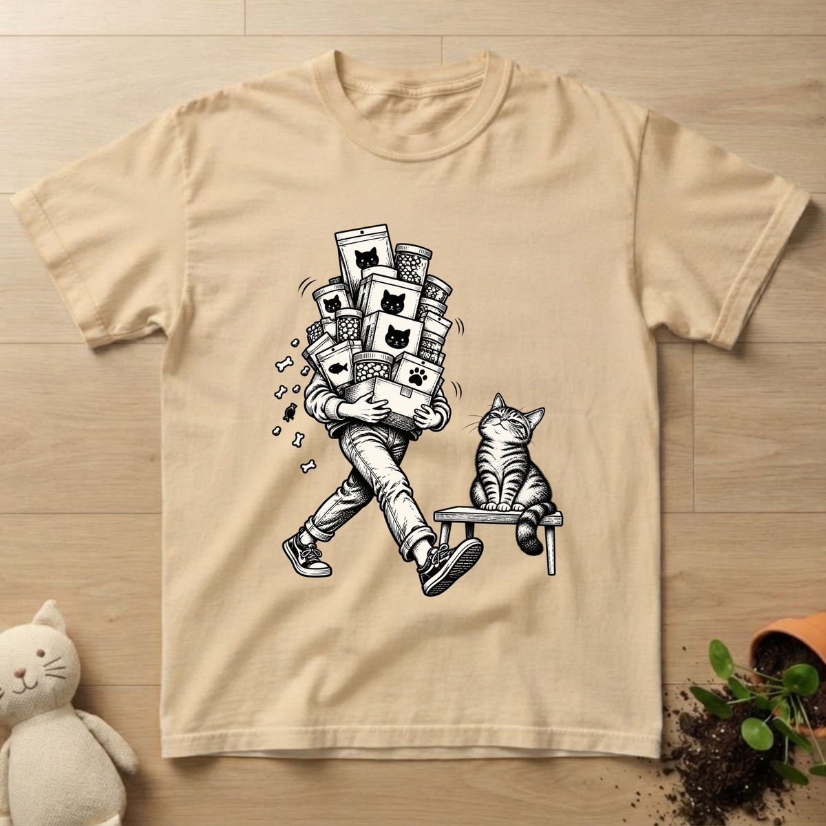 Cat Food Stroll T-shirt