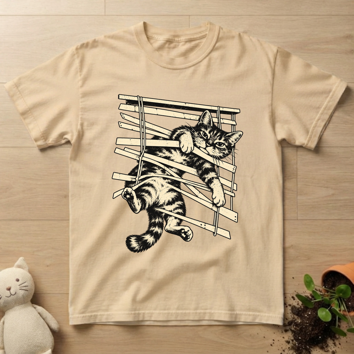 Tangled Cat T-shirt