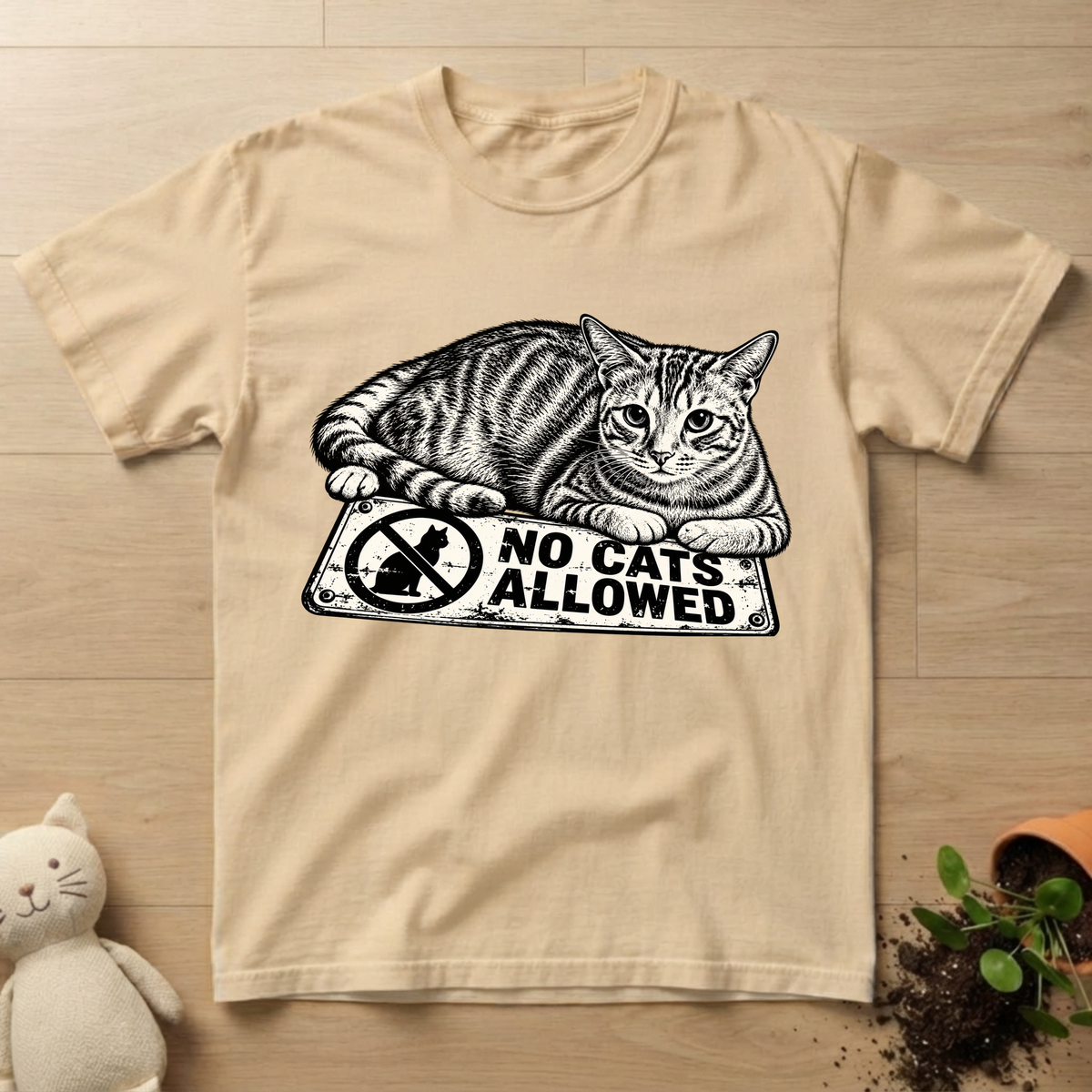 No Cats Allowed T-shirt