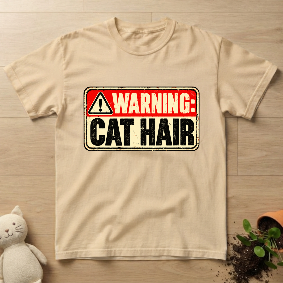 Warning: Cat Hair T-shirt