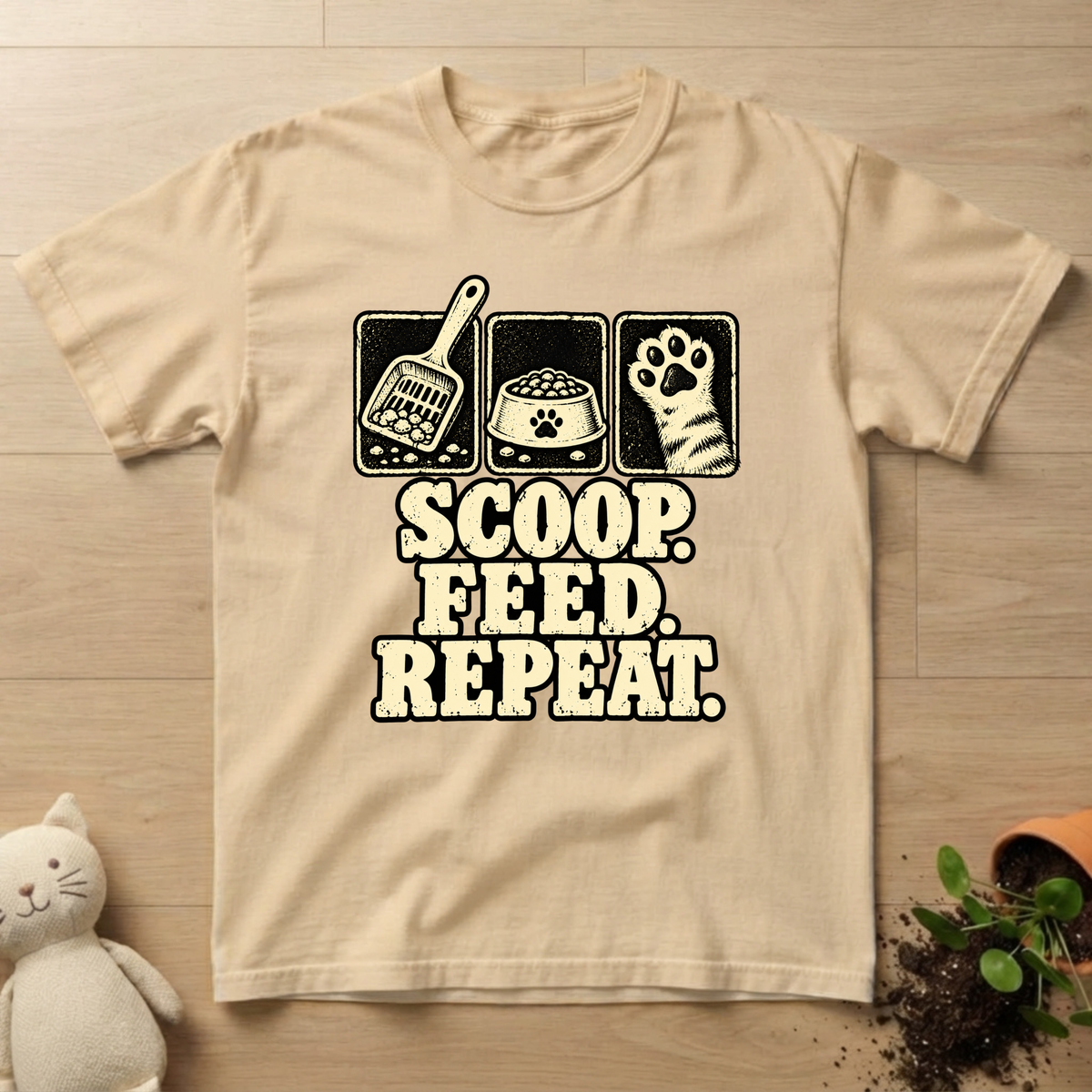 Feed. Scoop. Repeat T-shirt