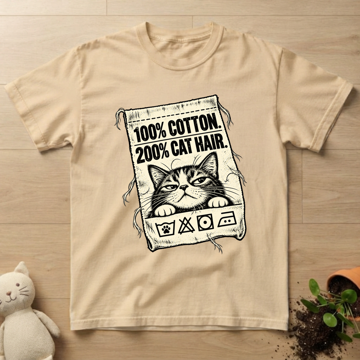 200% Cat Hair T-shirt