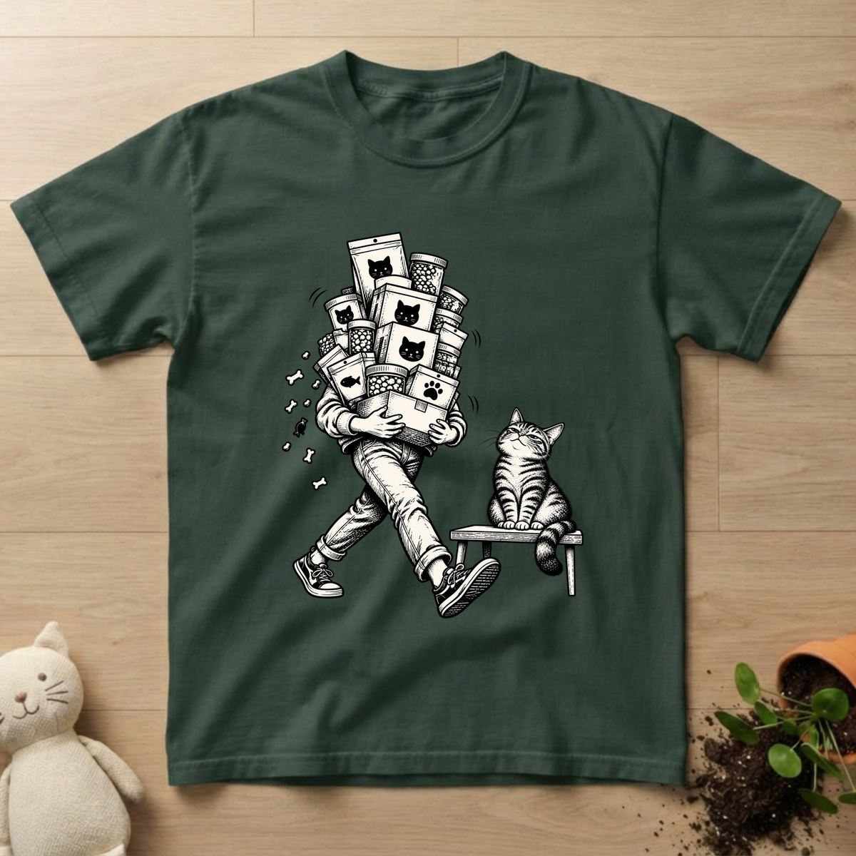 Cat Food Stroll T-shirt