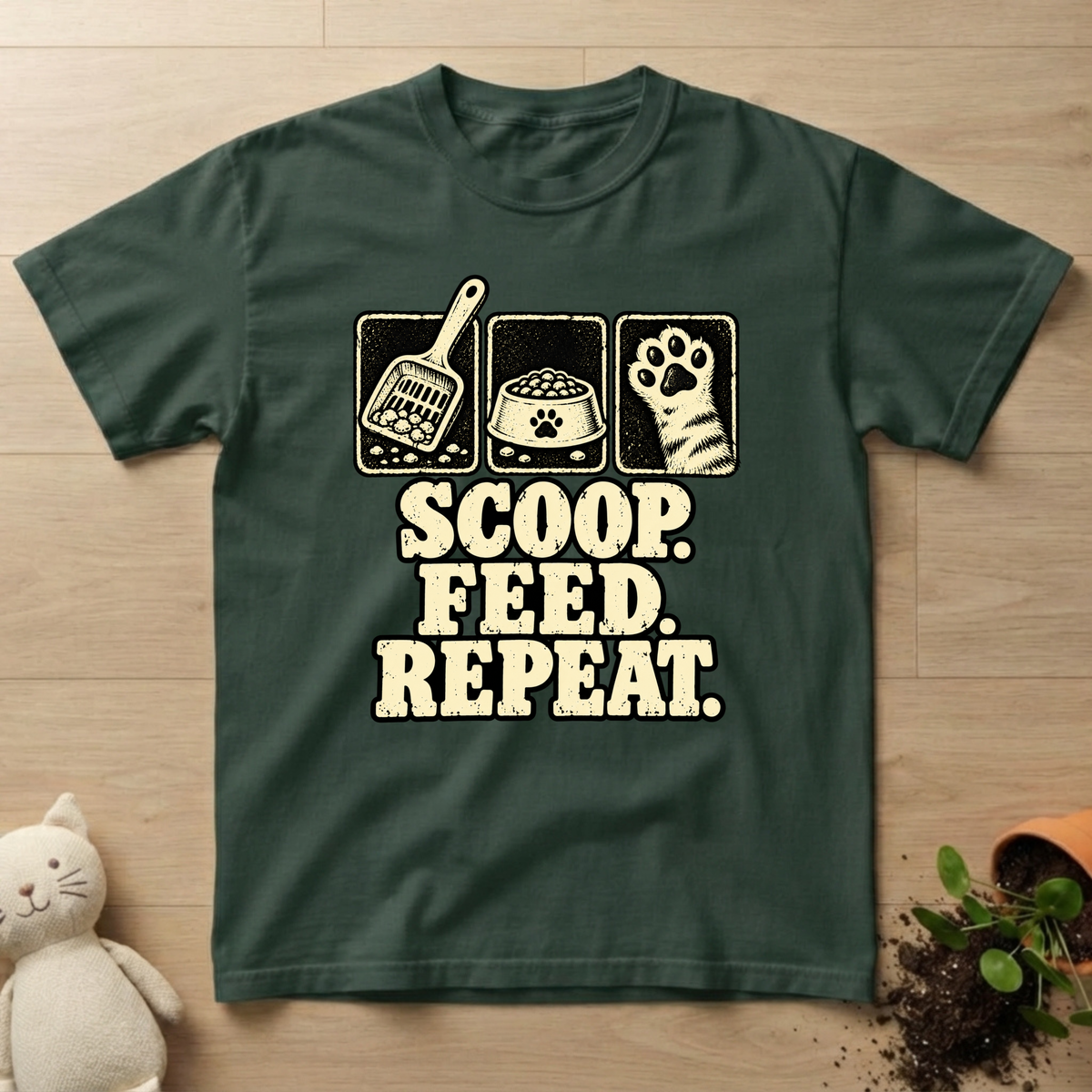 Feed. Scoop. Repeat T-shirt