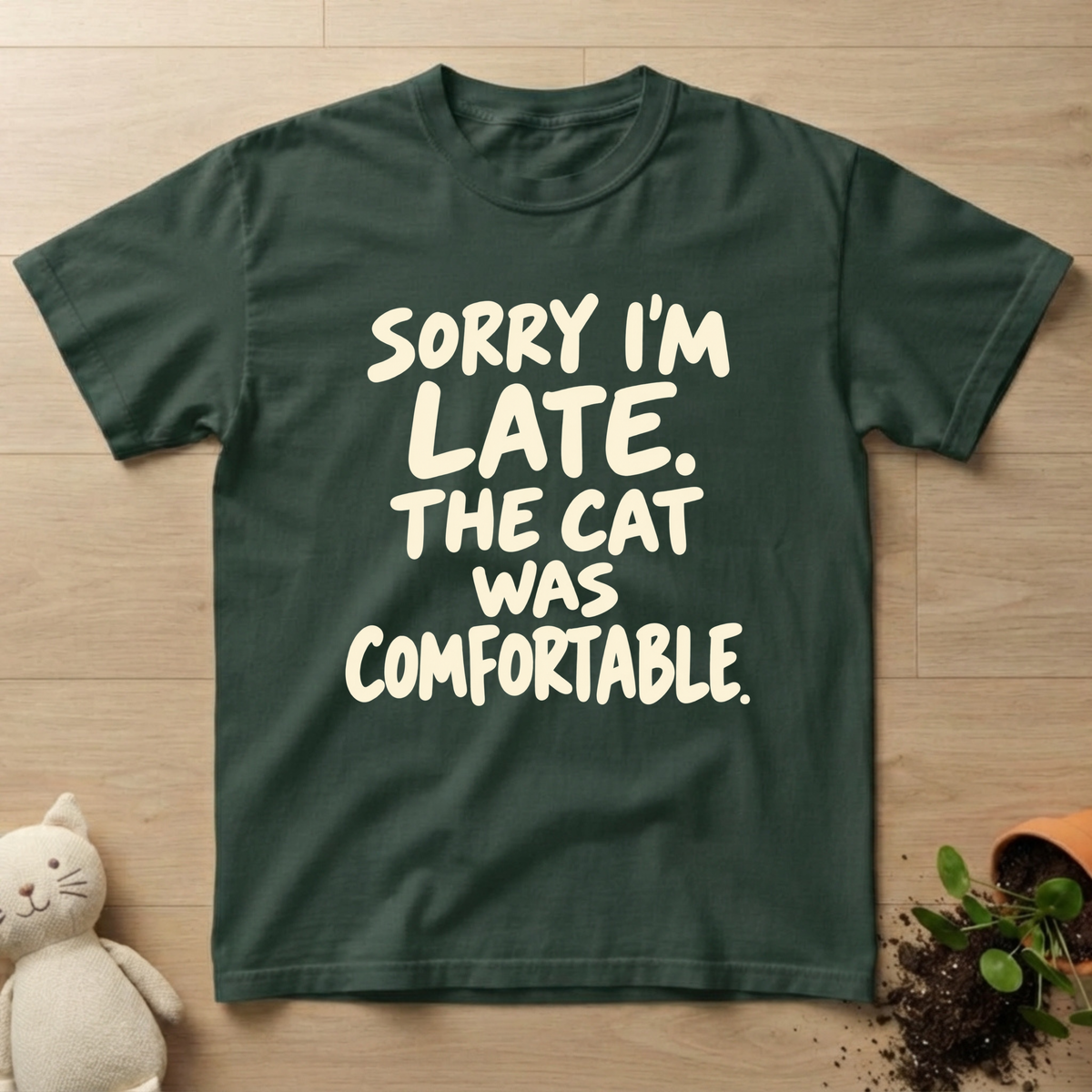 Comfortable Cat T-shirt