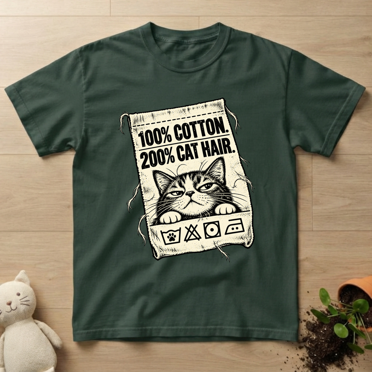 200% Cat Hair T-shirt