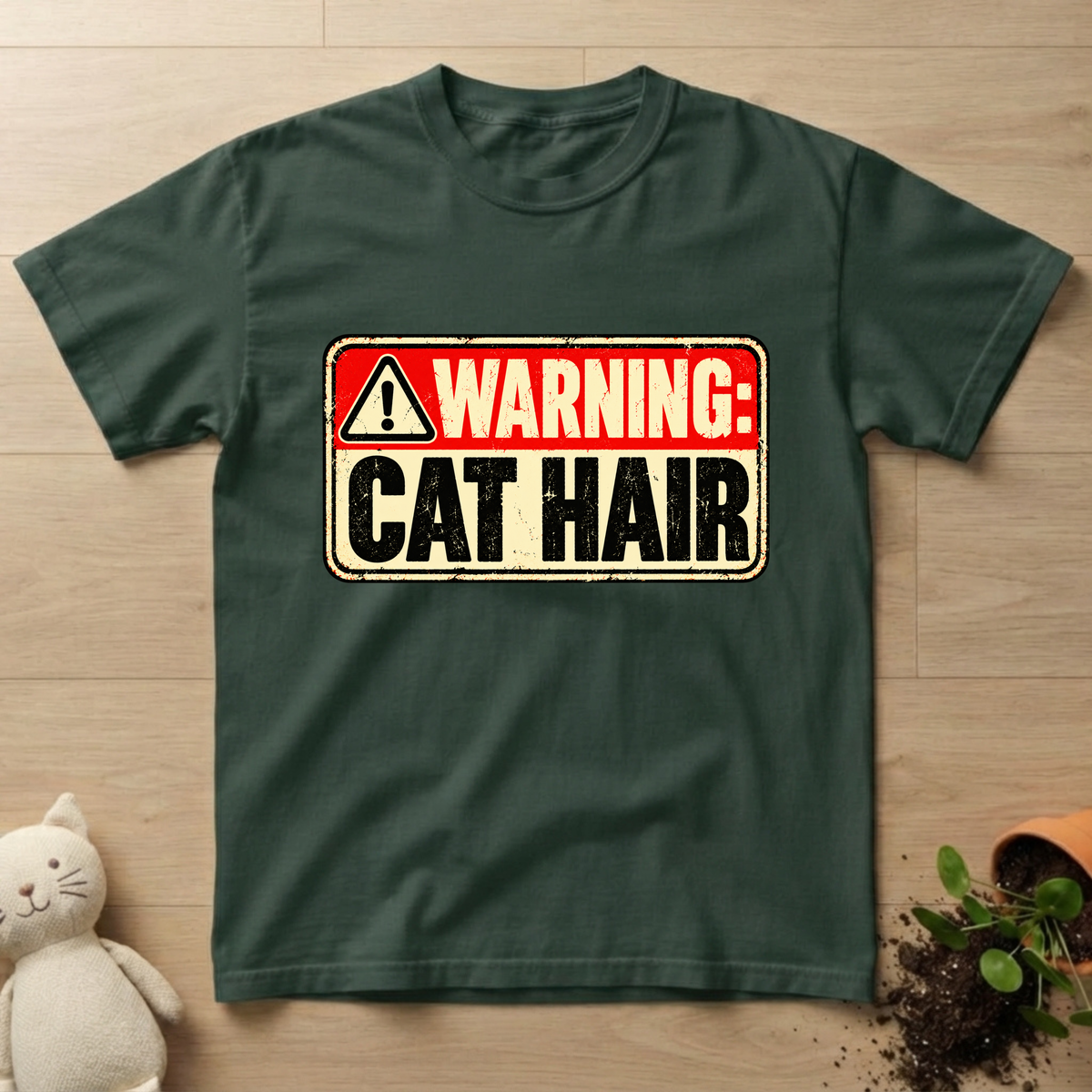 Warning: Cat Hair T-shirt