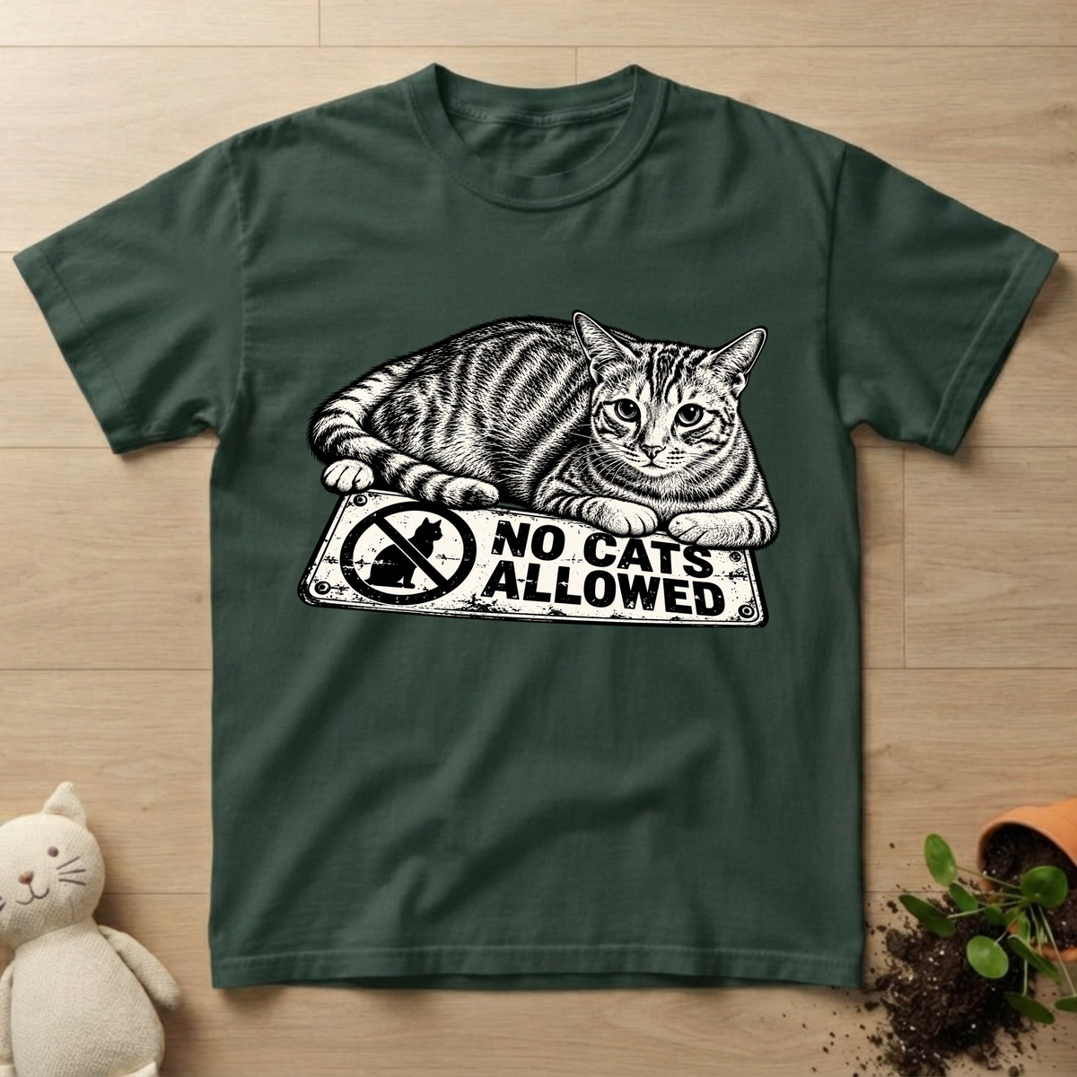 No Cats Allowed T-shirt