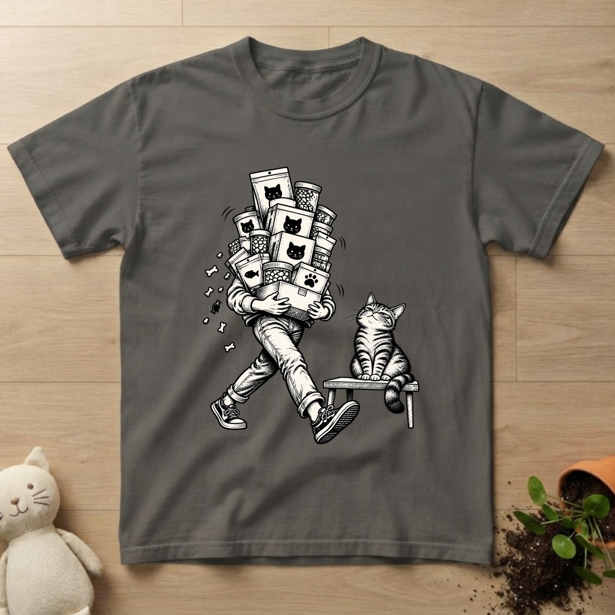 Cat Food Stroll T-shirt