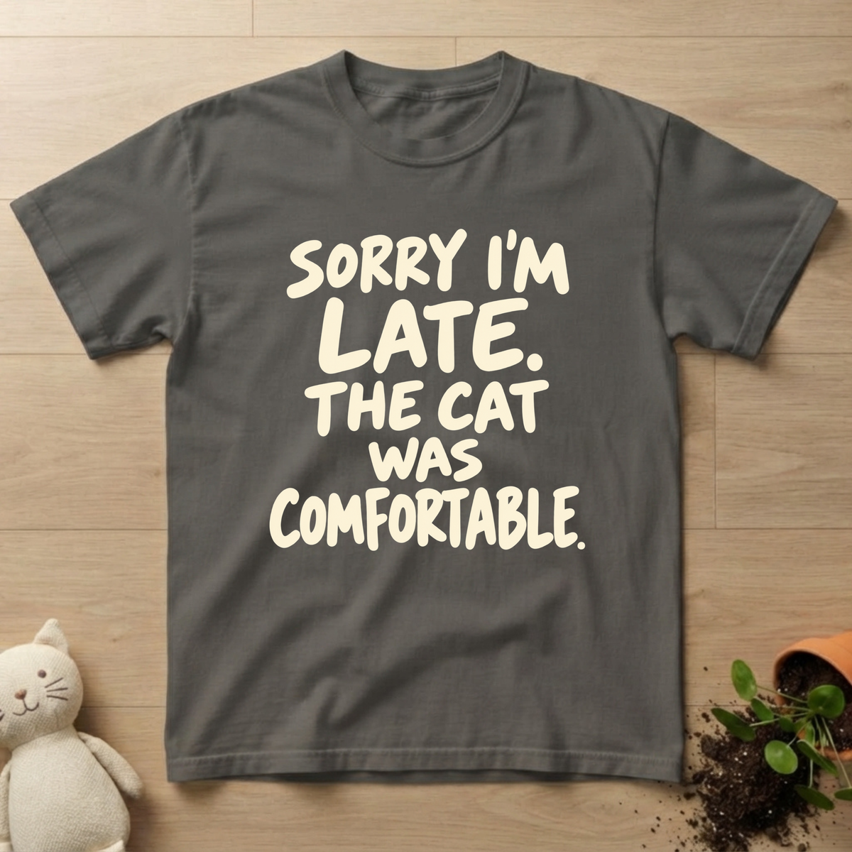 Comfortable Cat T-shirt