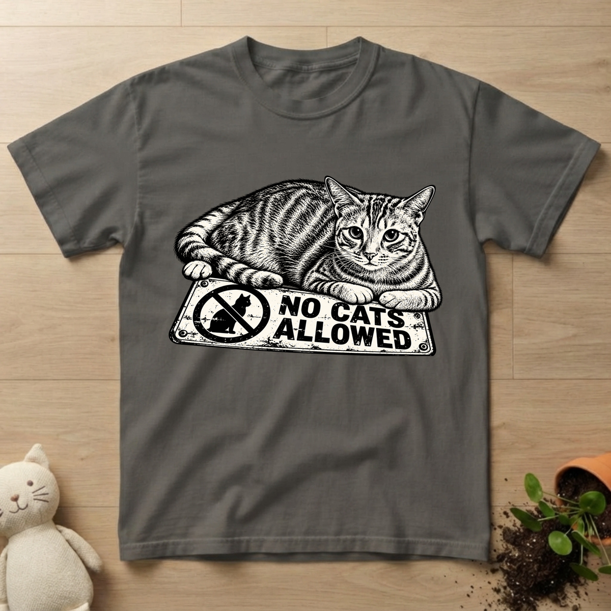 No Cats Allowed T-shirt