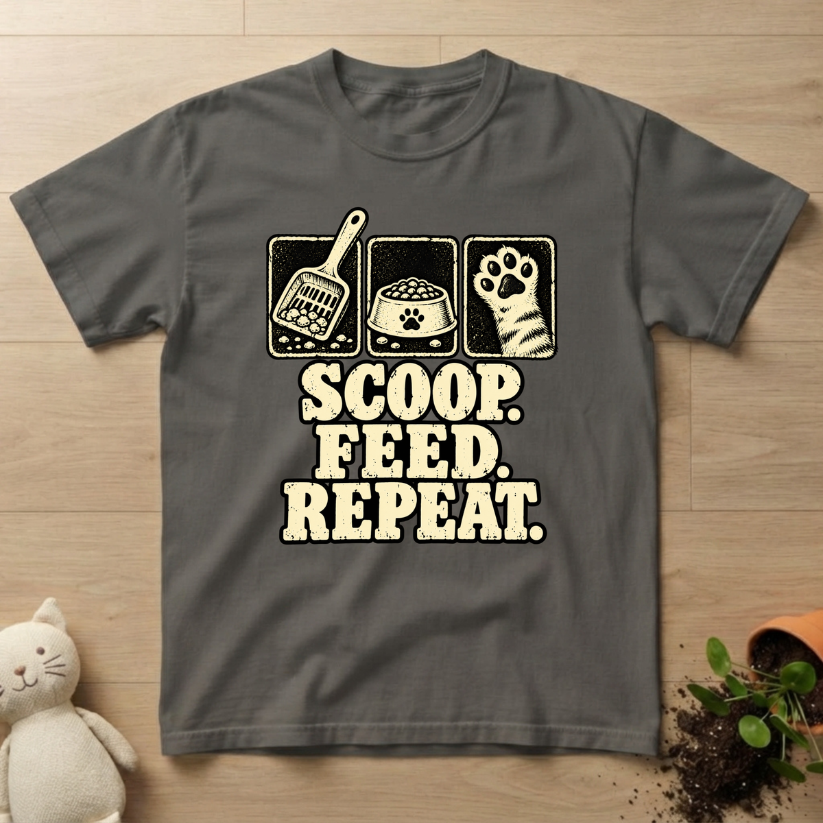 Feed. Scoop. Repeat T-shirt