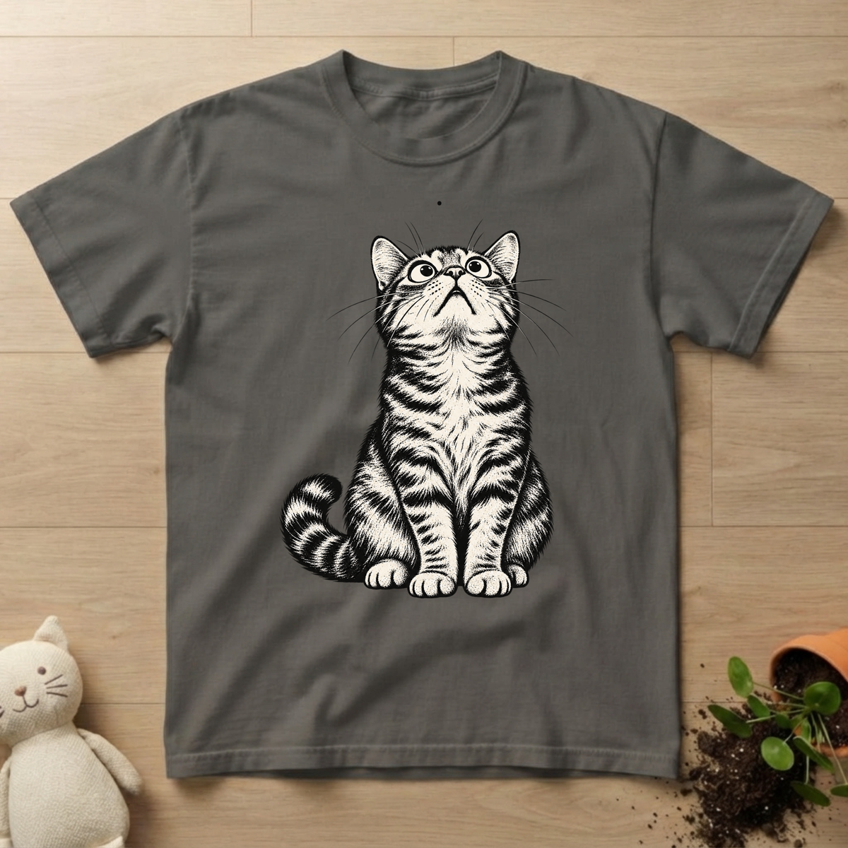 Wide Eyed Cat T-shirt