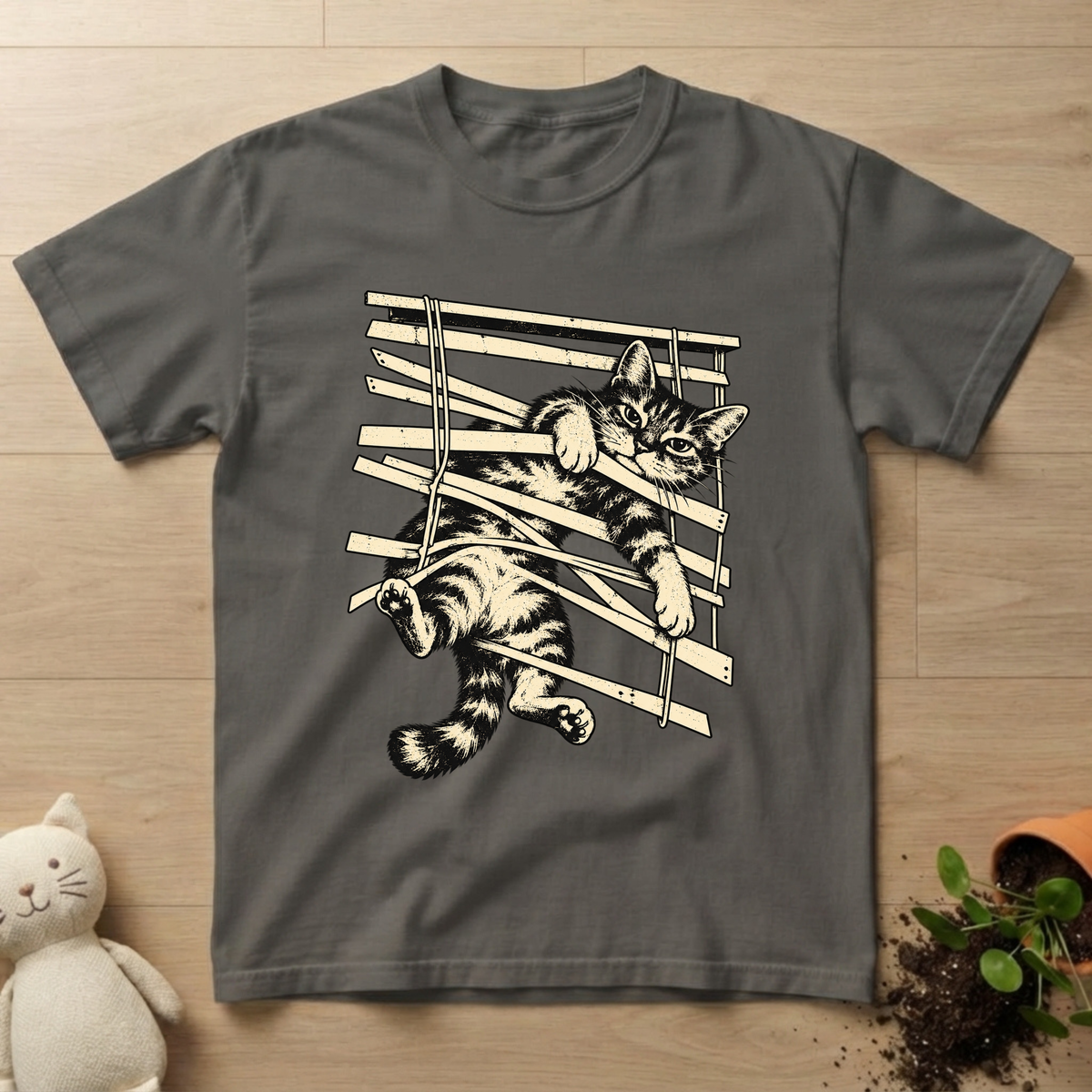 Tangled Cat T-shirt