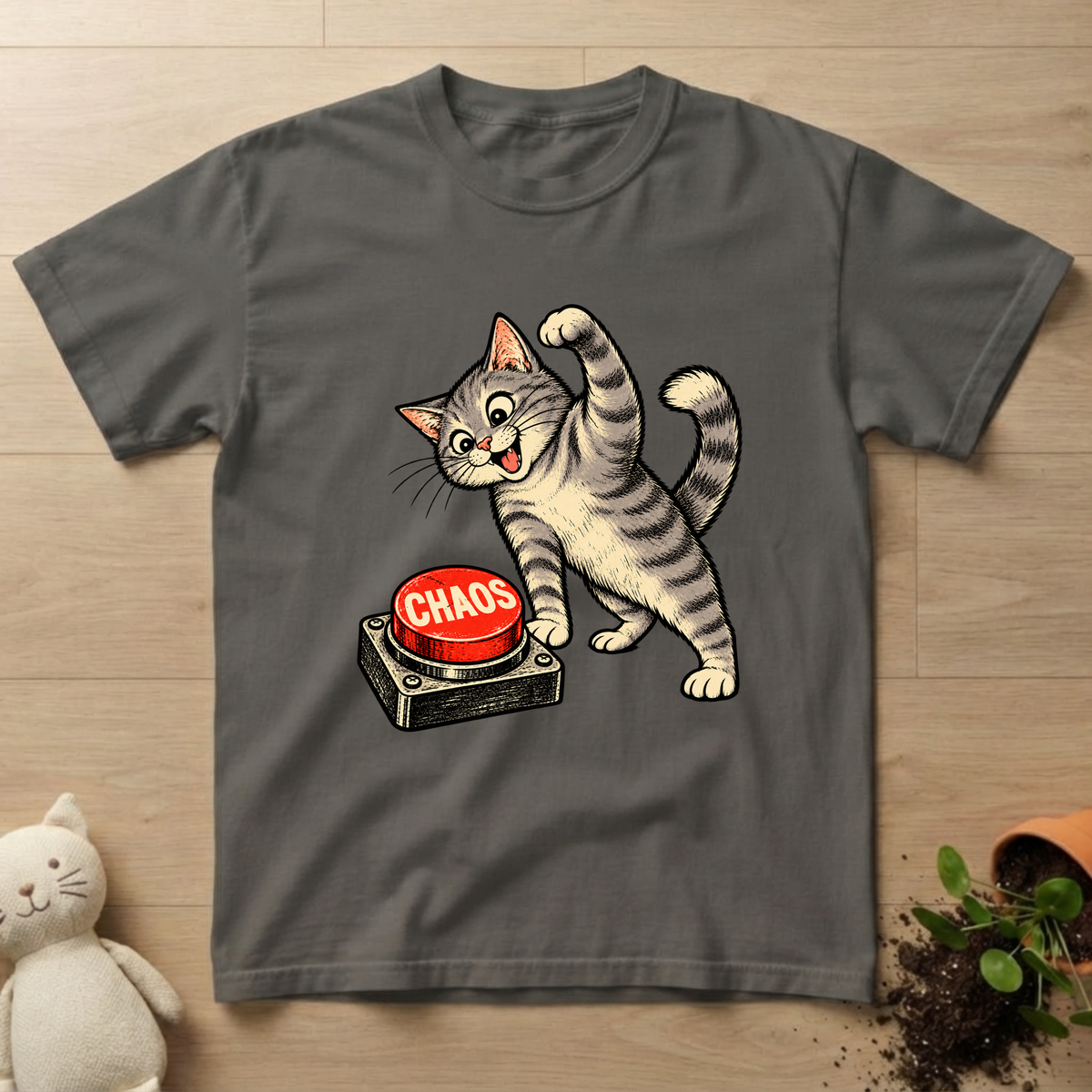 Chaos Button T-shirt
