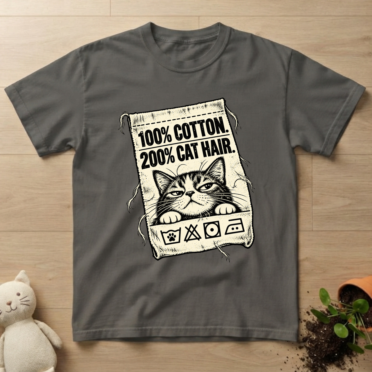 200% Cat Hair T-shirt