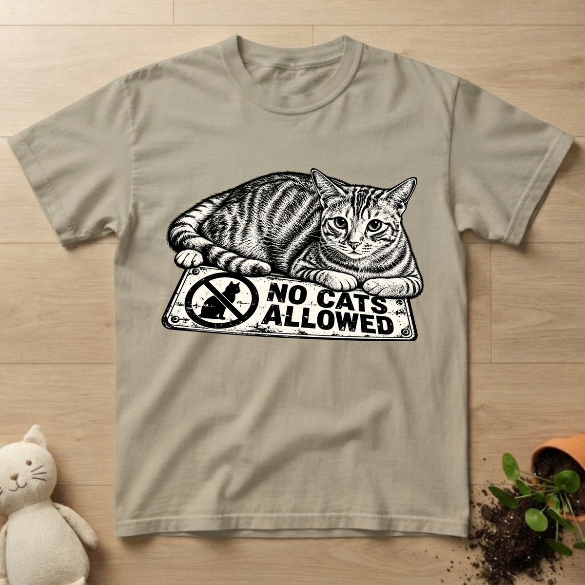 No Cats Allowed T-shirt
