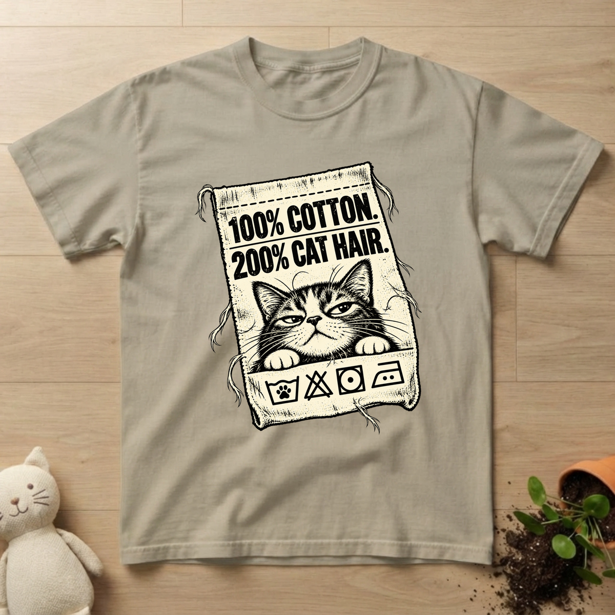 200% Cat Hair T-shirt