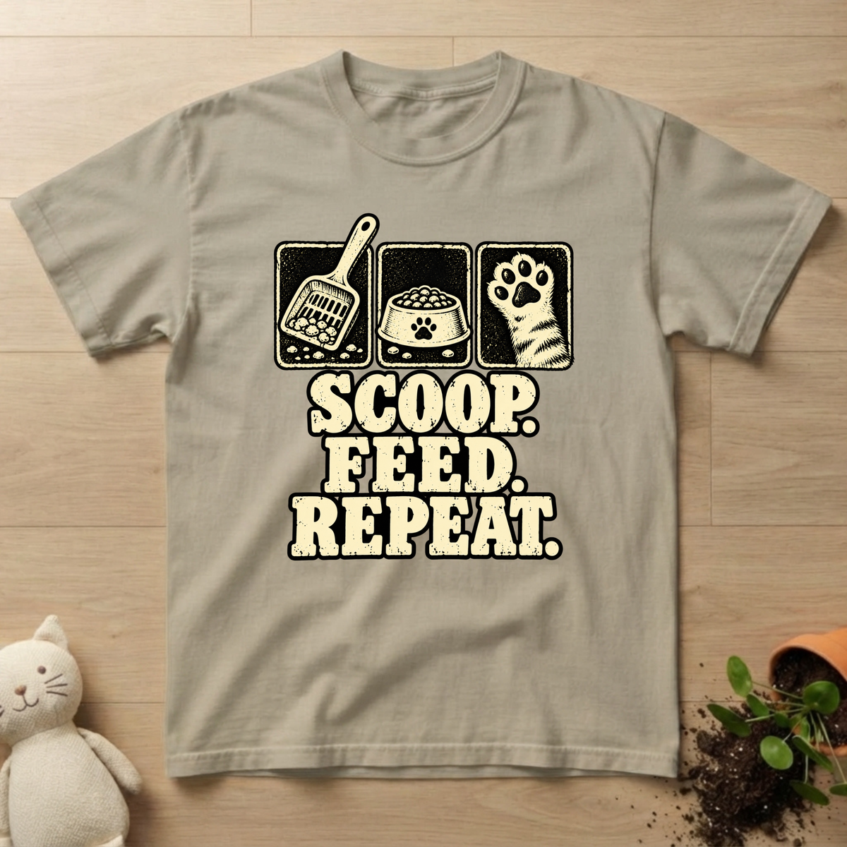 Feed. Scoop. Repeat T-shirt