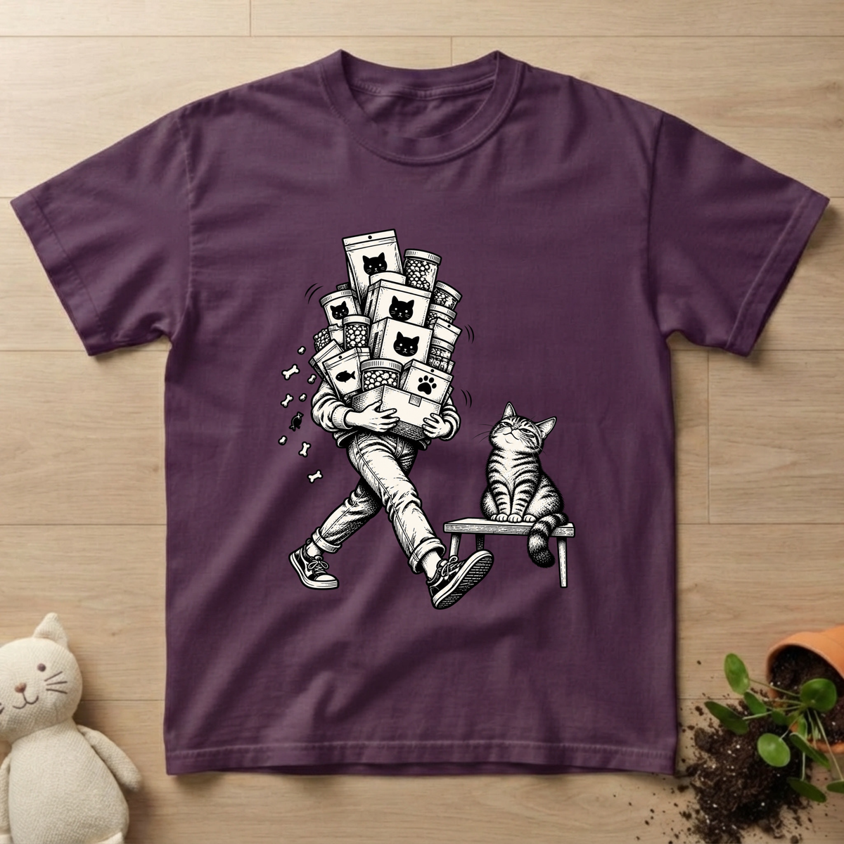 Cat Food Stroll T-shirt
