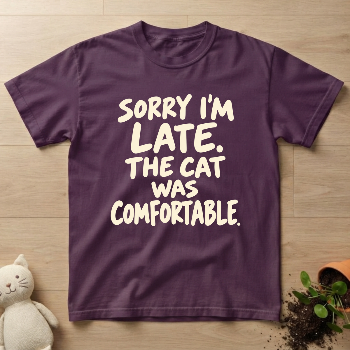 Comfortable Cat T-shirt