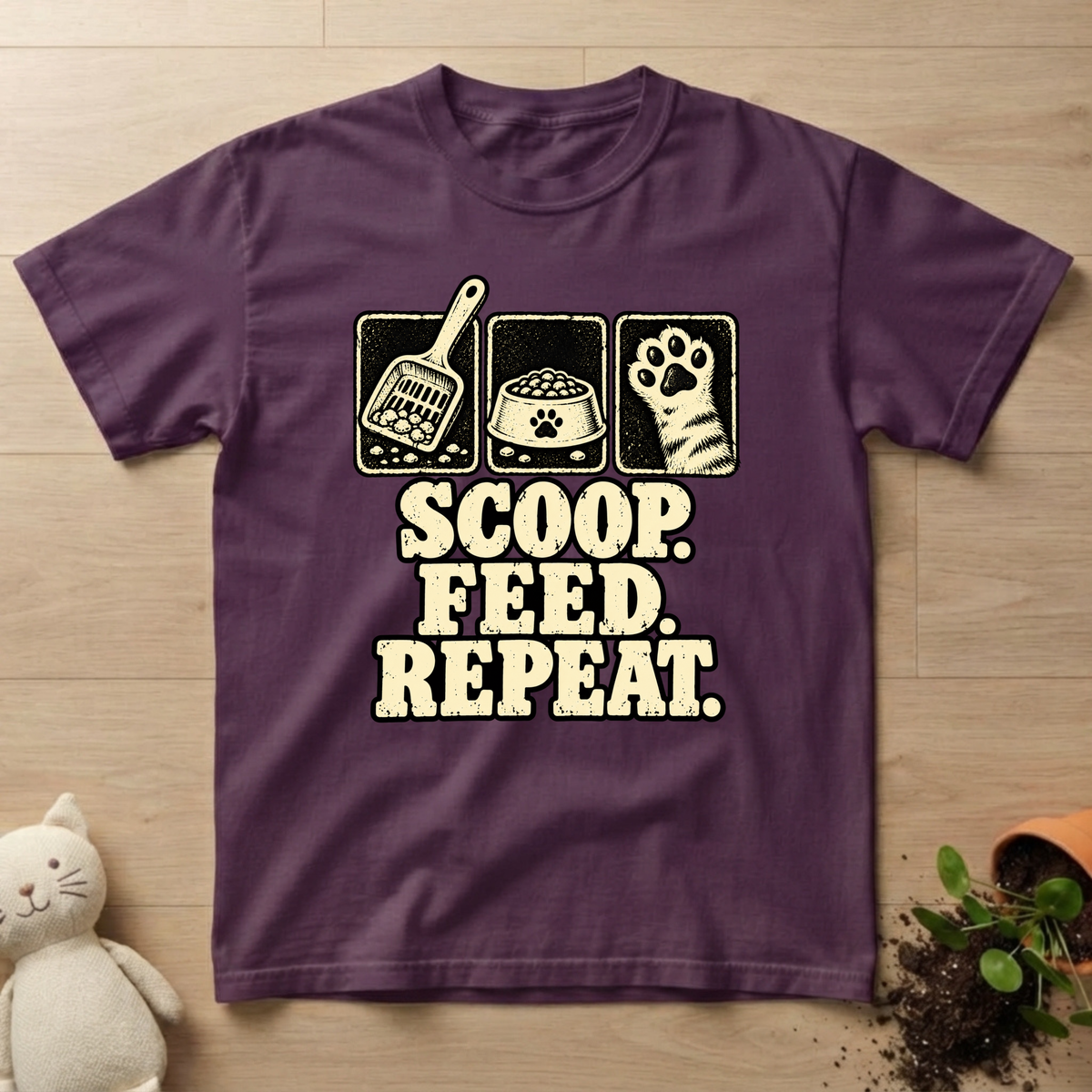 Feed. Scoop. Repeat T-shirt