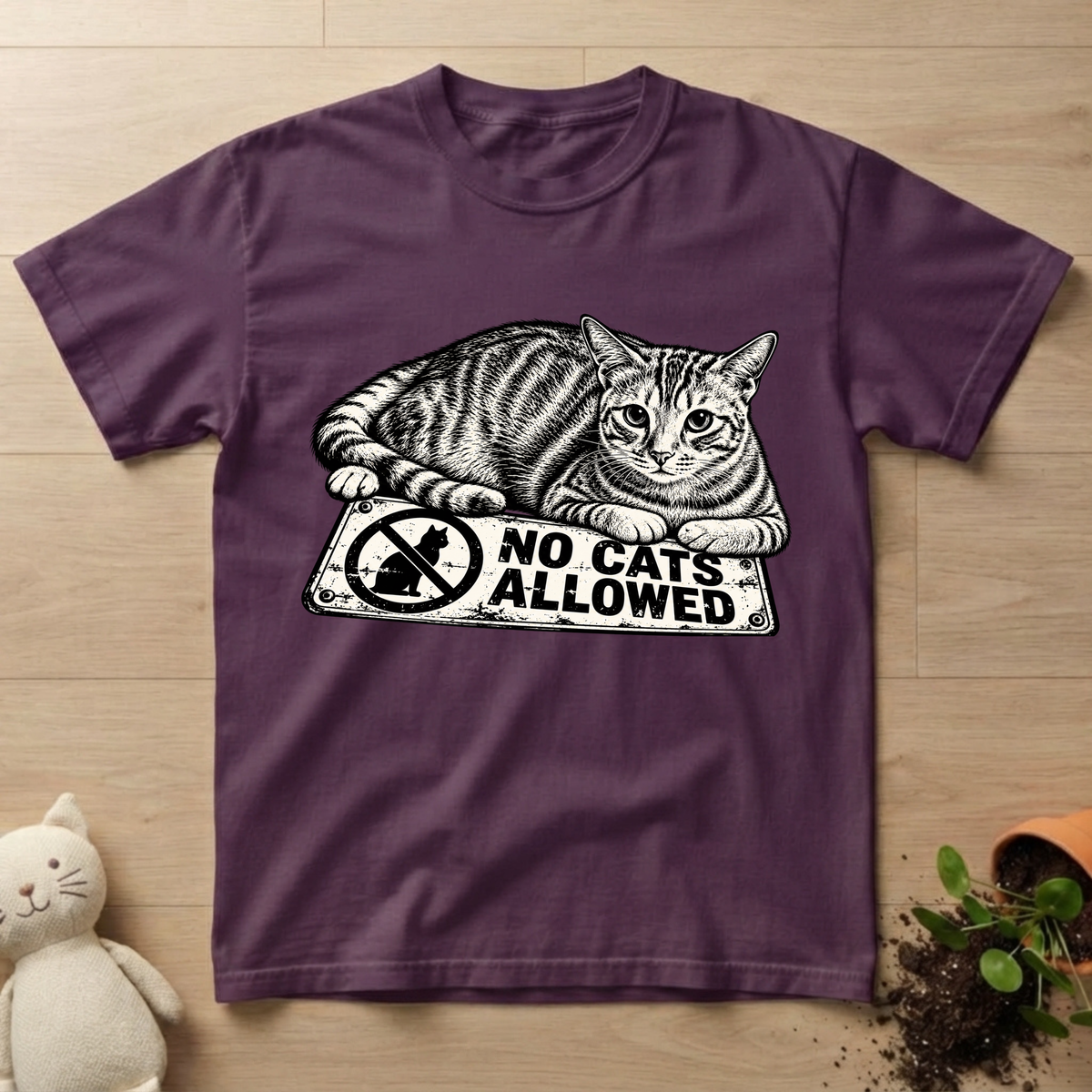 No Cats Allowed T-shirt