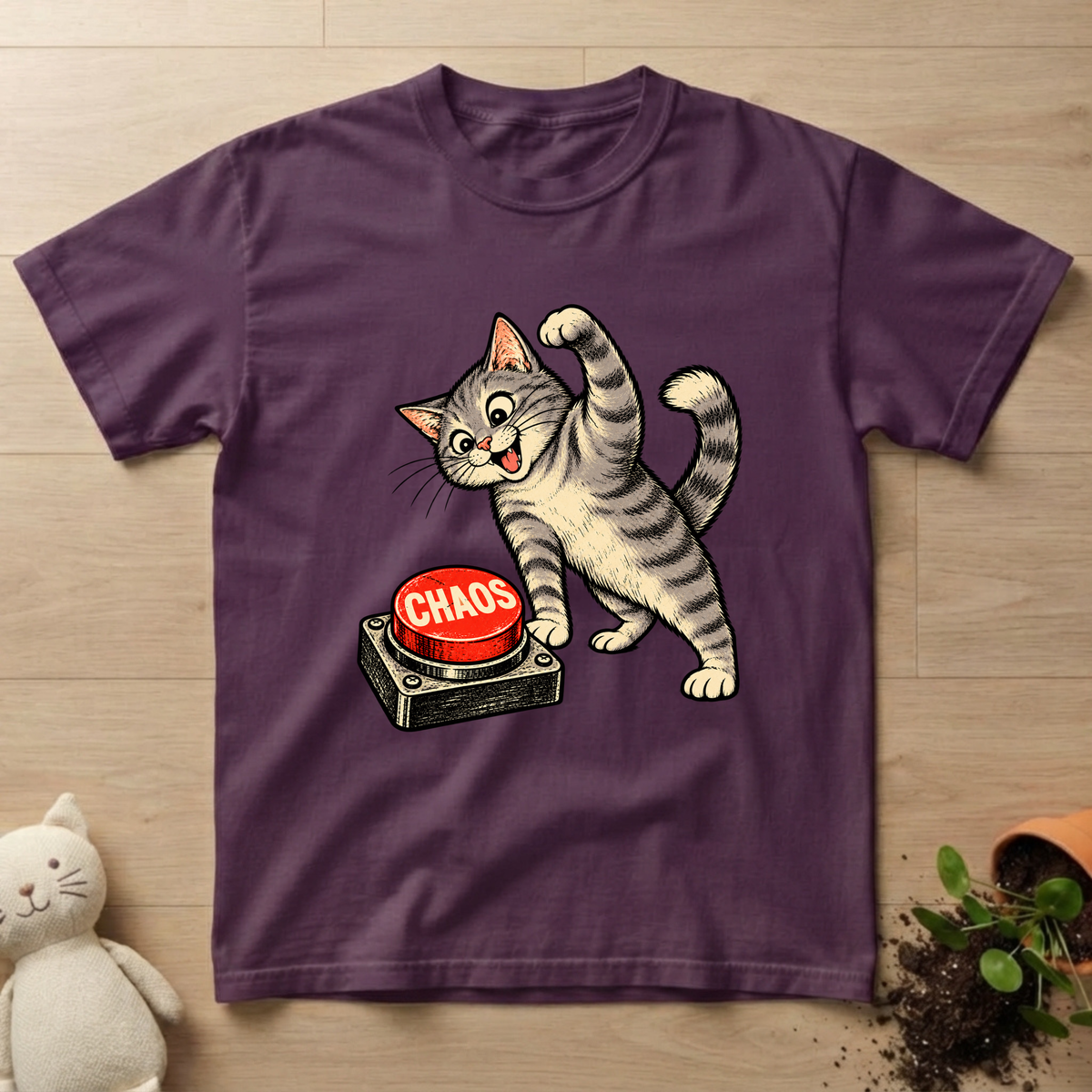 Chaos Button T-shirt