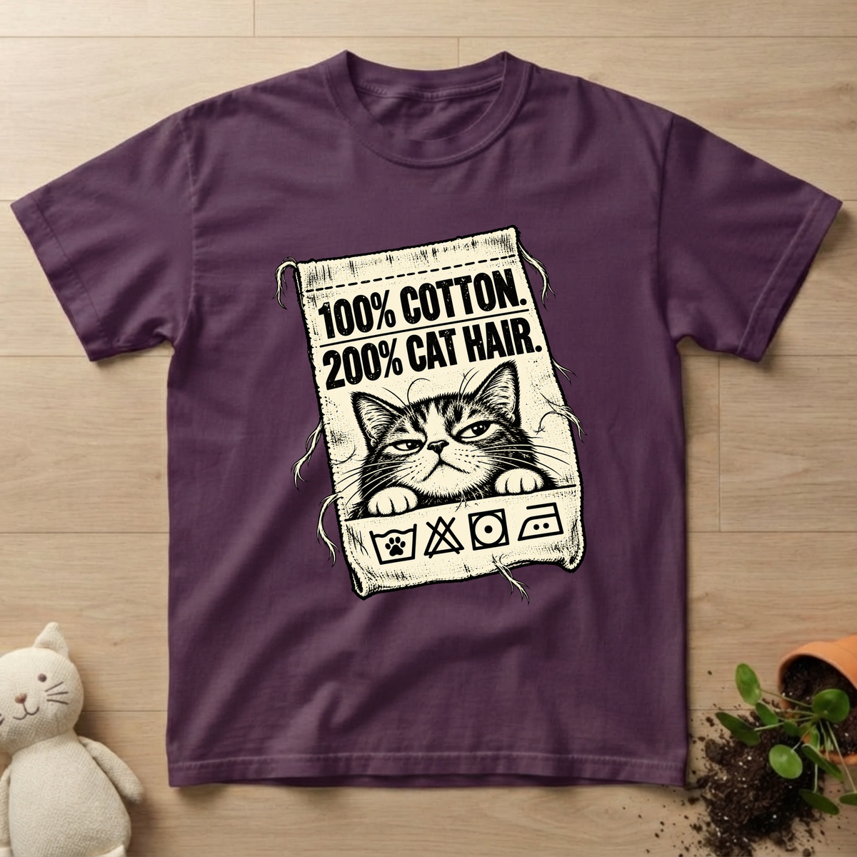 200% Cat Hair T-shirt