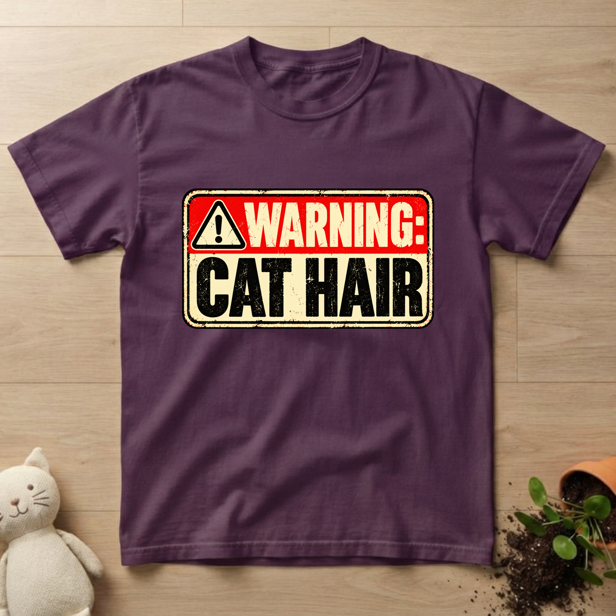 Warning: Cat Hair T-shirt